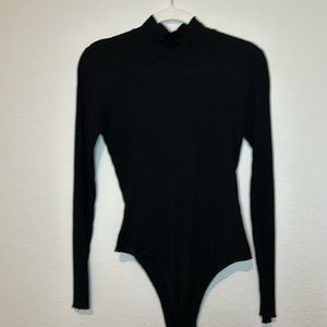 long sleeve turtleneck bodysuit black small